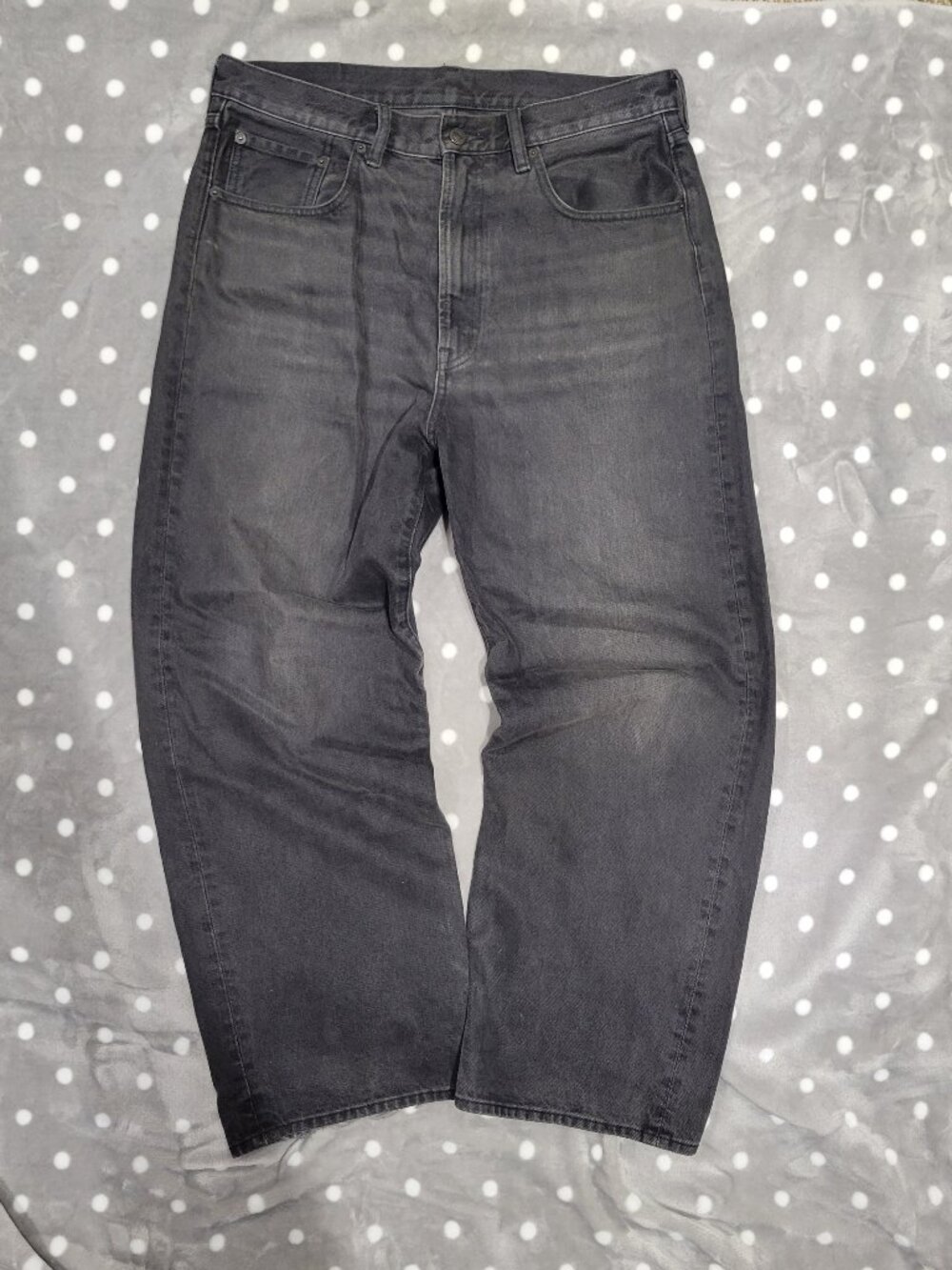 GU, Baggy Black Jeans Men